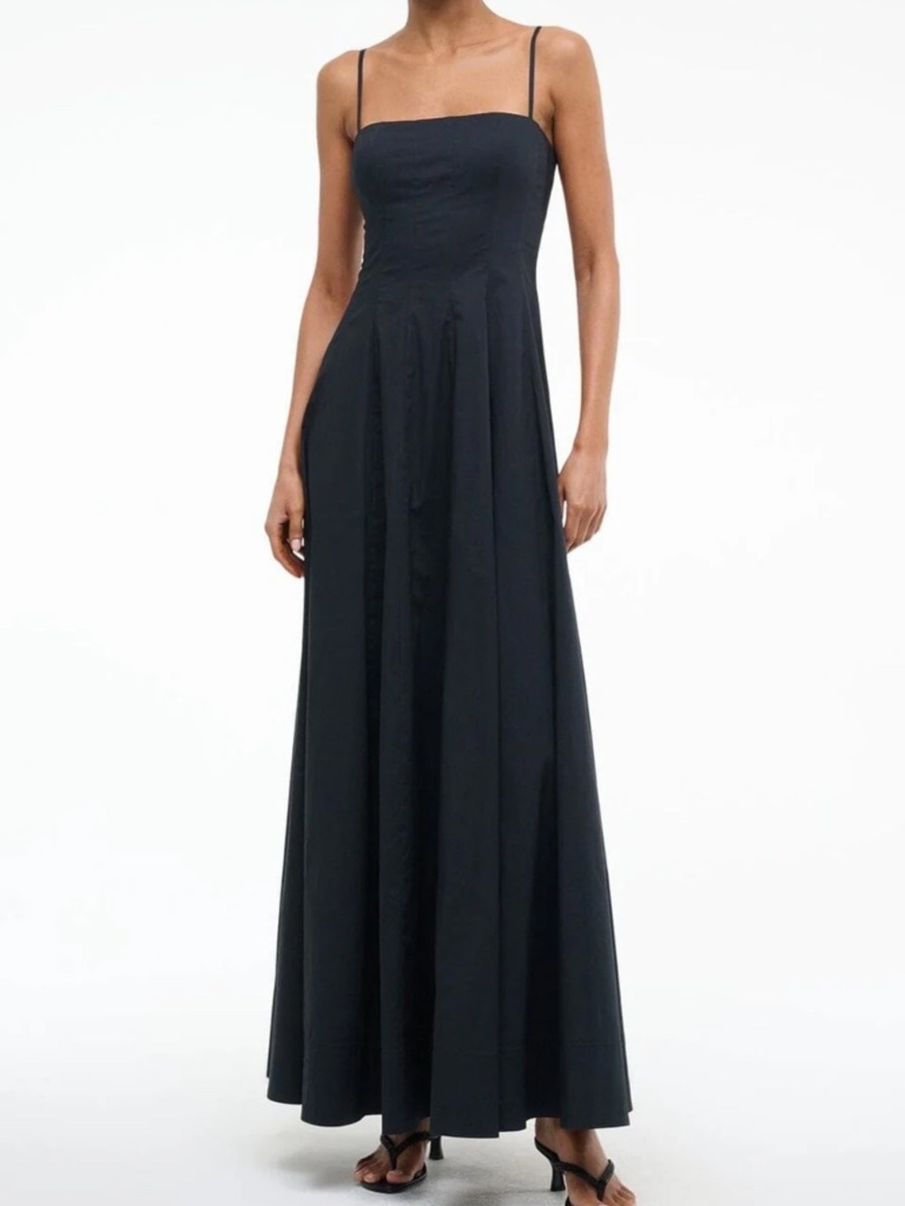 STAUD Wylie Maxi Dress Black Size 8